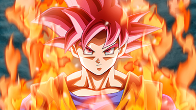 Goku Dragon Ball Super Saiyan Google Meet Background