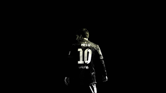 Lionel Messi: Dark Chromebook Wallpaper