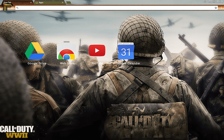 Call Of Duty WWII Chrome Theme
