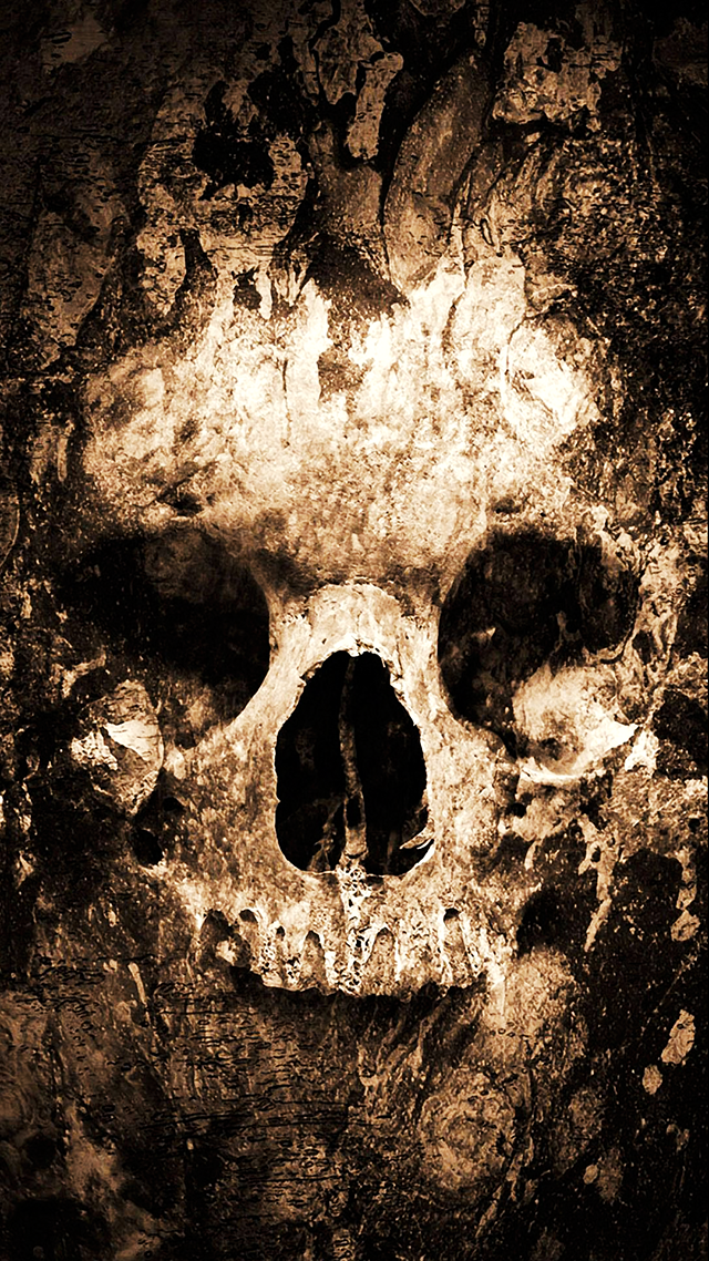 Zombie Skull Mobile Phone Wallpaper